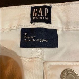 White Gap Girls 10 regular stretch jeggings